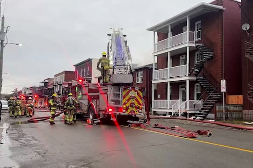 Incendie majeur dans un immeuble à logements à Trois-Rivières