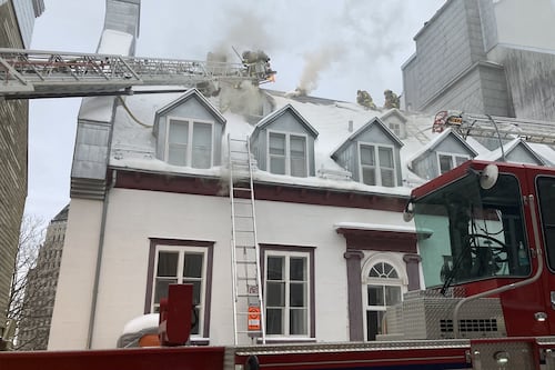 Incendie majeur dans un immeuble du Vieux-Québec