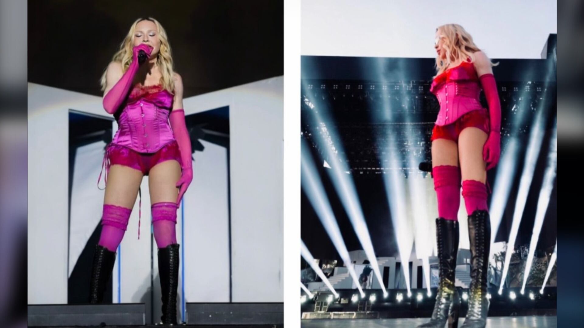 Madonna makes a surprise Coachella appearance on April 17, 2026. (Madonna via Instagram)