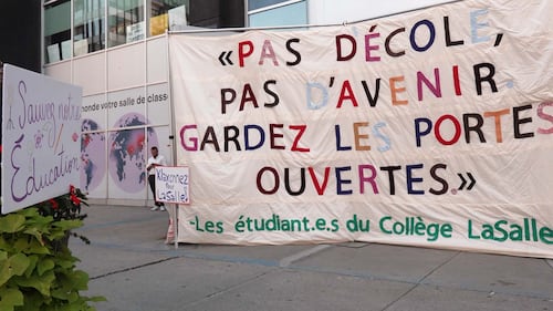 Fermeture potentielle: «extrêmement angoissés», les étudiants du Collège LaSalle se vident le cœur