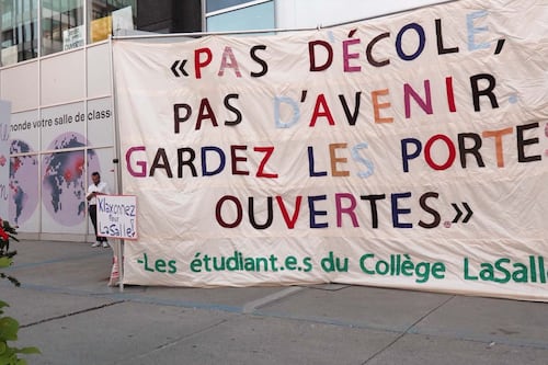 Fermeture potentielle: «extrêmement angoissés», les étudiants du Collège LaSalle se vident le cœur