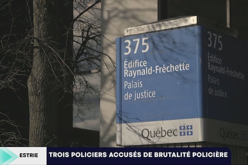 Trois policiers de Sherbrooke accusés de brutalité policière: la défense veut exclure la preuve vidéo