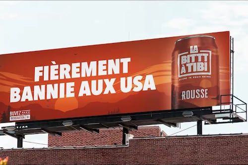 «Fièrement bannie aux USA»: un producteur d’alcool québécois réplique à Trump