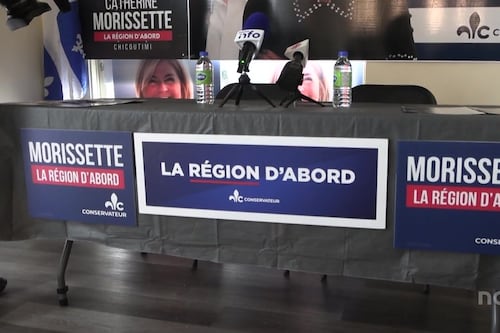 Éric Duhaime et sa candidate gagnent du terrain dans Chicoutimi
