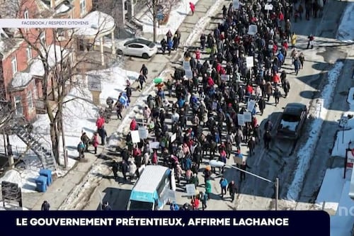 Non-commentaire du gouvernement à des manifestants: le gouvernement prétentieux, selon Lachance