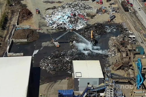 Incendie majeur dans un centre de recyclage de métaux