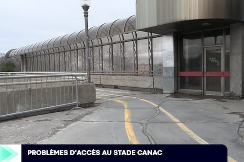 Des problèmes d'accès inquiètent au Stade Canac des Capitales