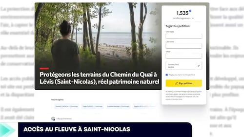 L’accès au fleuve à Saint-Nicolas continue de faire jaser