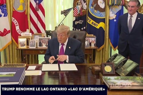 Trump signe un décret rebaptisant le lac Ontario en «Lake America»