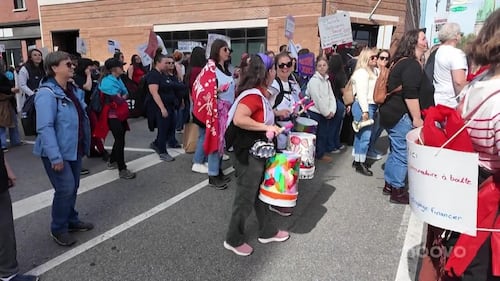 Manifestation du «communautaire à boutte» à Trois-Rivières
