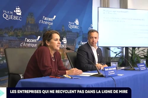 La Ville de Québec sera plus sévère face aux entreprises qui ne recyclent pas