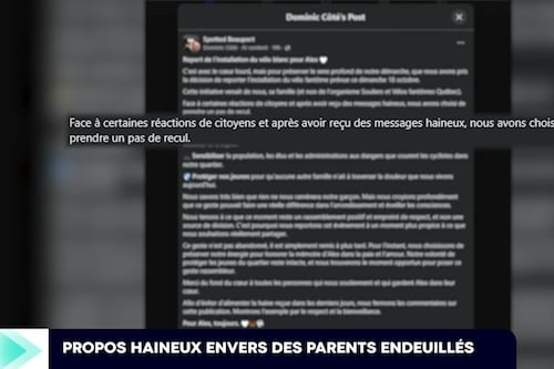 Mort d’un jeune cycliste: des parents endeuillés intimidés après des aménagements routiers